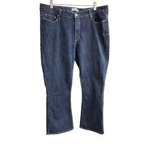 Lee Riders Classic Bootcut Jeans Womens Size 18P Blue Stretch Denim